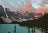 Lake Moraine aznapi napfelkelte